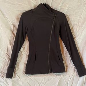 LULULEMON ATHLETICA Women's Asymmetrical Zip Hooded Jacket Black Size 4
